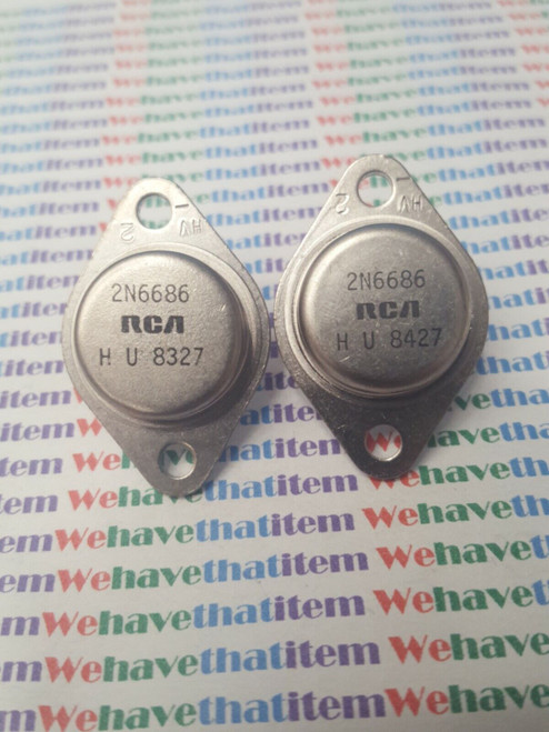 2N6686 / TRANSISTOR / 2 PIECES / (qzty)