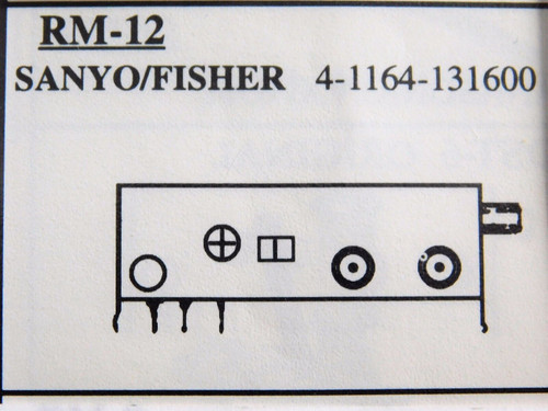 4-1164-031600 / for SANYO-FISHER / VCR RF MODULATOR / RM-12 /1 PIECE (qzty)