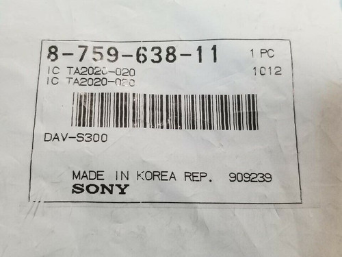 SONY 8-759-638-11 / TA2020-020 / IC / SIP / 1 PIECE   (qzty)