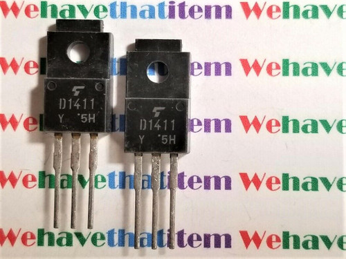 2SD1411 / D1411 / TRANSISTOR / TO220 / 2 PIECES (qzty)