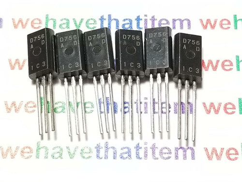 2SD754 / D754 / TRANSISTOR / TO92 EXTENDED / 6 PIECES  (qzty)