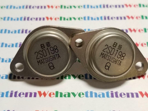 2SD198 / TRANSISTOR / CROSSES TO ECG94, NTE94 / TO3 / 2 PIECES (qzty)