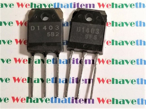 2SD1403 / D1403 / TRANSISTOR / TO3P / 2 PIECES (qzty)