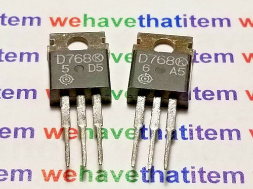 2SD768 / D768 / TRANSISTOR / TO220 / 2 PIECES  (qzty)