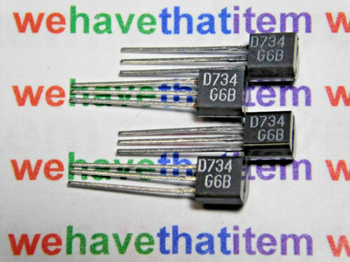 2SD734 / TRANSISTOR / TO92 / STRAIGHT LEADS / 4 PIECES (qzty)