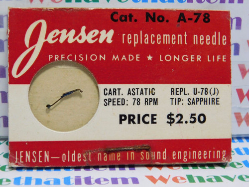JENSEN / A-78 / REPLACES ASTATIC U-78 (J) / 1 PIECE (qzty)