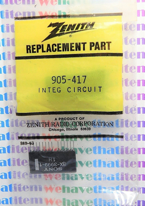 BX-3999-1 / BX3999-1 / ZENITH 905-417 / IC / SIP / 1 PIECE (qzty)