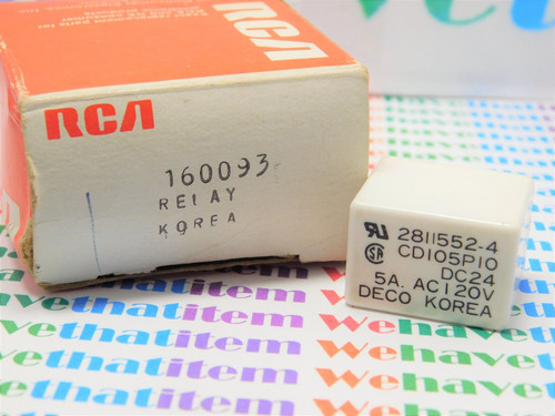 RCA 160093 / CD105P10 / RELAY / 5amp 120volt / 1 PIECE (qzty)