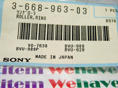 SONY / 3-668-963-03 / ROLLER, RING / IW205 / 1 PIECE (qzty)