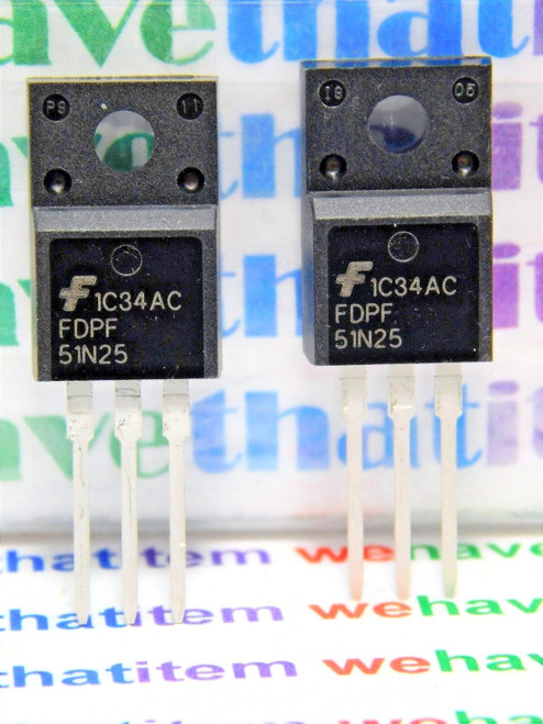 FDPF51N25 / FET / TO220 / 2 PIECES (qzty)