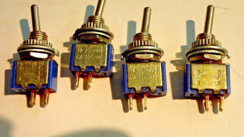 ON-OFF MINIATURE SWITCH / 8 PIECES / 3AMP 250V -6AMP 125V (qzty)