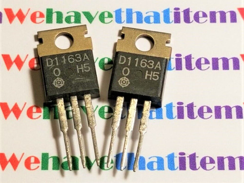 2SD1163A / D1163A / TRANSISTOR / TO220 / 2 PIECES  (qzty)