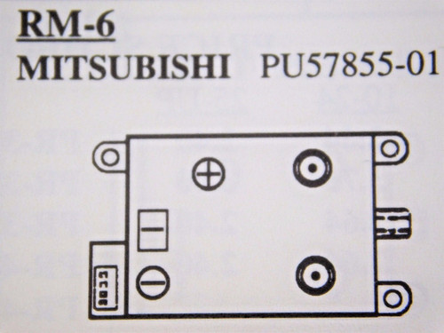 PU57855-01 / for MITSUBISHI / VCR RF MODULATOR / RM-6 / 1 PIECE (qzty)
