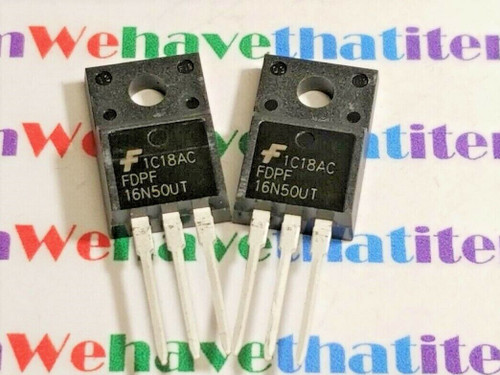 FDPF16N50UT / FET / TO220 / 2 PIECES (qzty)