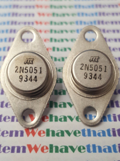 2N5051 / TRANSISTOR / 2 PIECES / (qzty)