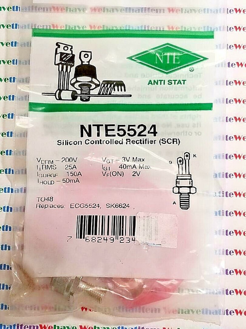 NTE5524 / SCR / CROSSES TO ECG5519, SK6624 / 1 PIECE  (qzty)