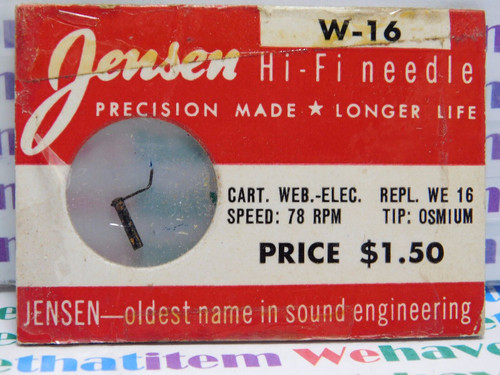 JENSEN / W-16 / REPLACES WEBSTER ELECTRIC WE16 / 1 PIECE (qzty)