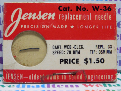 JENSEN / W-36 / REPLACES WEBSTER ELECTRIC G3 / 1 PIECE (qzty)