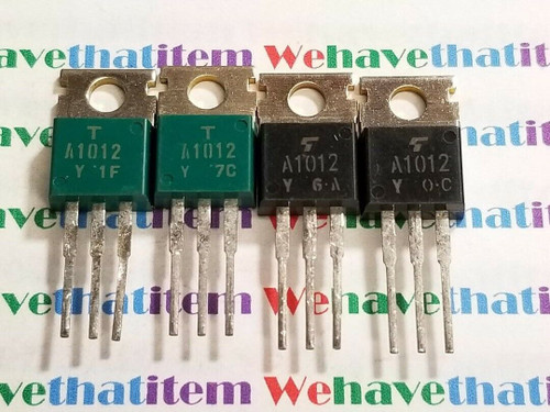 2SA1012 / A1012 / TRANSISTOR / TOSHIBA / TO220 / 4 PIECES (QZTY)