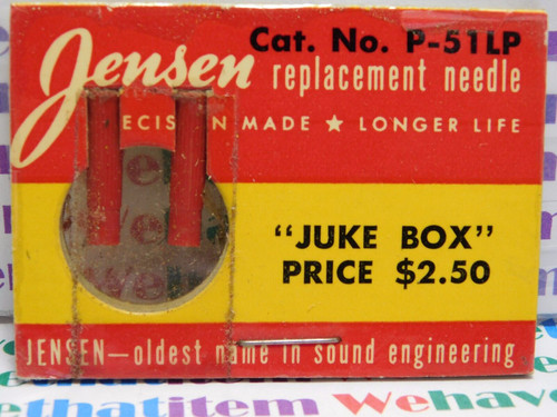 JENSEN / P-51LP / REPLACES JUKE BOX / 1 PIECE (qzty)
