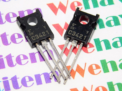 2SC3421 / C3421 / TRANSISTOR / TO126 / 2 PIECES  (qzty)