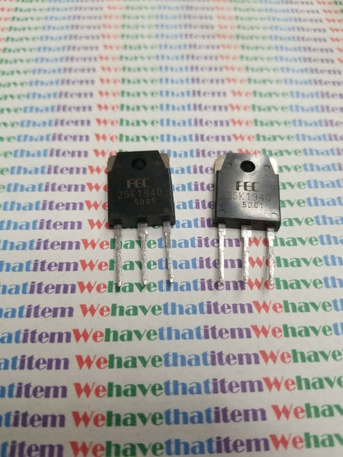 2SK1940 / K1940 / FET / TO3P / 2 PIECES  (qzty)