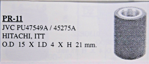 JVC / PU47549A / 45275A / HITACHI / ITT / PINCH ROLLER / PR11 / 1 PIECE (qzty)