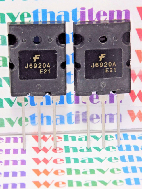 FJL6920A / J6920A / TRANSISTOR / TO264 / 2 PIECES (QZTY)