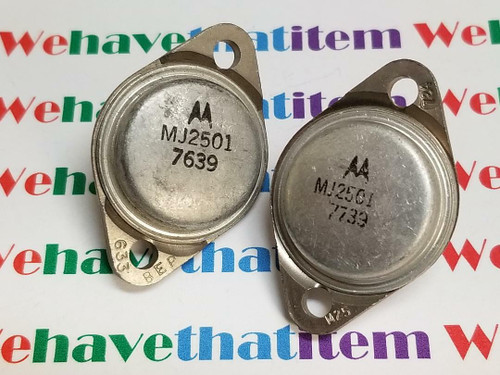 MJ2501 / TRANSISTOR / TO3 / 2 PIECES (qzty)