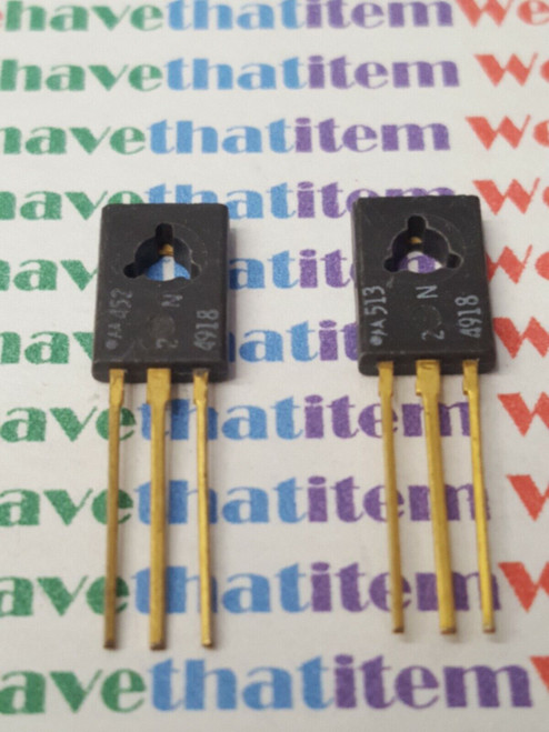 2N4918 / TRANSISTOR / 2 PIECES / (qzty)