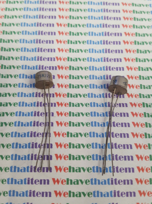 2SB222 / ECG 102 / TRANSISTOR / NEC / TO1 / 2 PIECES  (qzty)