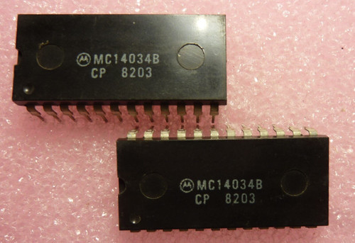 MC14034B / COMPARABLE TO ECG4034B,  NTE4034B / IC / DIP / 2 PIECES /  (qzty)