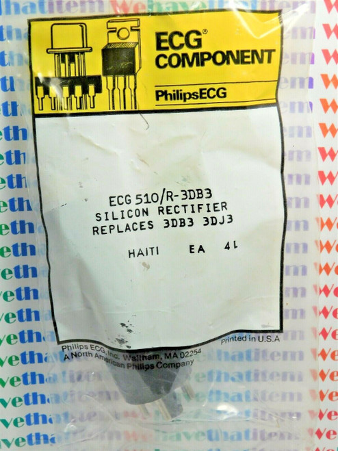 ECG510/R3DB3  / CROSSES TO NTE510 / SILICON RECTIFIER / 1 PIECE /  (qzty)