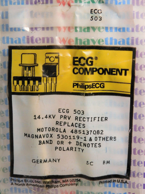 ECG503 / CROSSES TO NTE503 / RECTIFIER / 3 PIECES  (qzty)