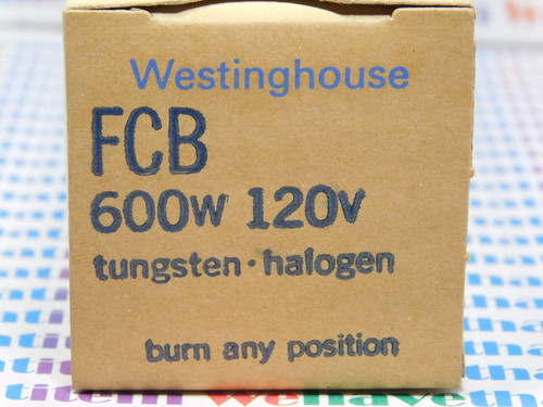 FCB / TUNGSTEN-HALOGEN PROJECTION LAMP, BULB / 120V 600w / 1 PIECE (qzty)