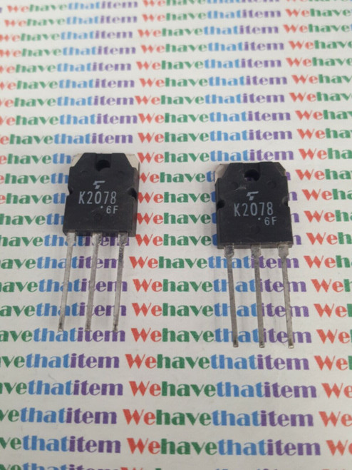 2SK2078 / K2078 / FET / TO3P / 2 PIECES  (qzty)