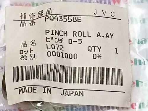 JVC PINCH ROLLER ON ARM / PART # PQ43558E / PR30 ASSEMBLY / 1 PIECE (qzty)