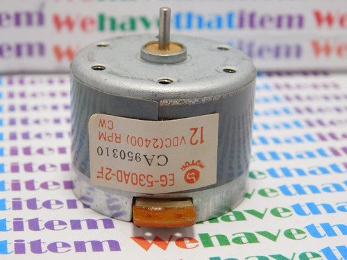 EG530AD-2F / 12volt MOTOR / CW / 2400rpm / 1 PIECE (qzty)