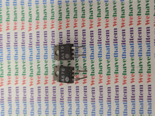 2SA670  / TRANSISTOR  / BENT LEADS /  2 PIECES (qzty)