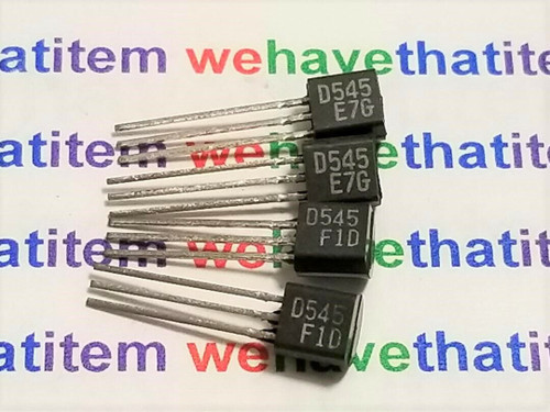 2SD545 / D545 / TRANSISTOR / TO92 / 4 PIECES (qzty)