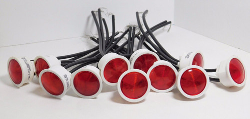 PANEL INDICATOR BULBS / RED  / 125v 2w / 11 PIECES (qzty)