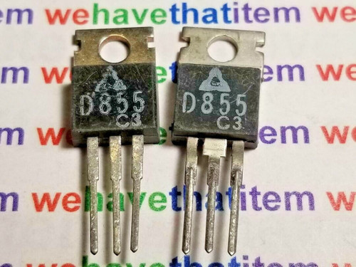 2SD855 / D855 / TRANSISTOR / TO220 / 2 PIECES  (qzty)