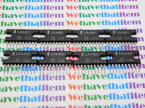 LA4460 & LA4461 / IC / SIP / 4 PIECES OF EACH = TOTAL OF 8 PIECES (qzty)