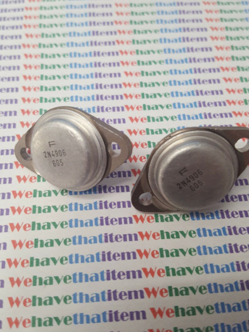 2N4906 / TRANSISTOR / 2 PIECES / (qzty)