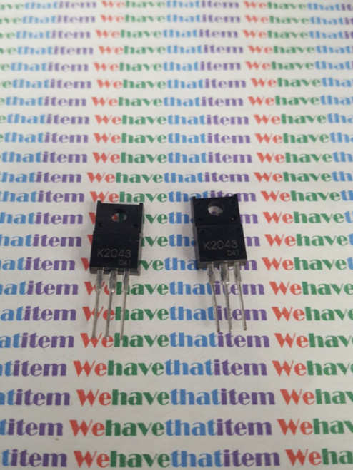 2SK2043 / K2043 / FET / TO3P / 2 PIECES  (qzty)
