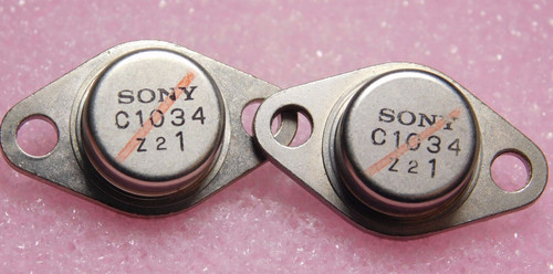 2SC1034 / C1034 / TRANSISTOR / TO66 / 2 PIECES (qzty)