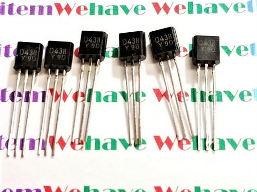 2SD438 / D438 / TRANSISTOR / TO92 / 6 PIECES (QZTY)
