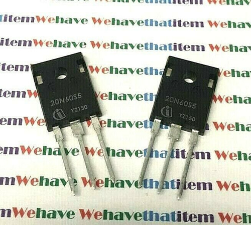 SPW20N60S5  / POWER MOS TRANSISTOR  / 2 PIECES (qzty)