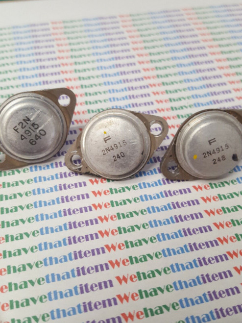 2N4915 / TRANSISTOR / 3 PIECES / (qzty)