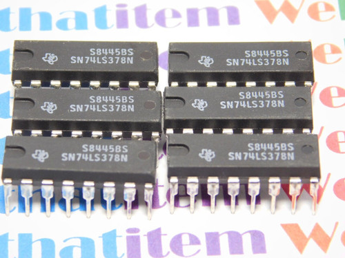 SN74LS378N / IC / DIP / 6 PIECES (qzty)